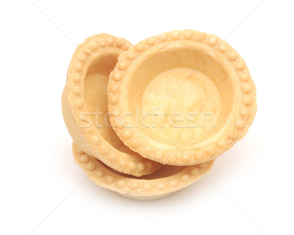 empty tartlet isolated on white Stock photo © inxti