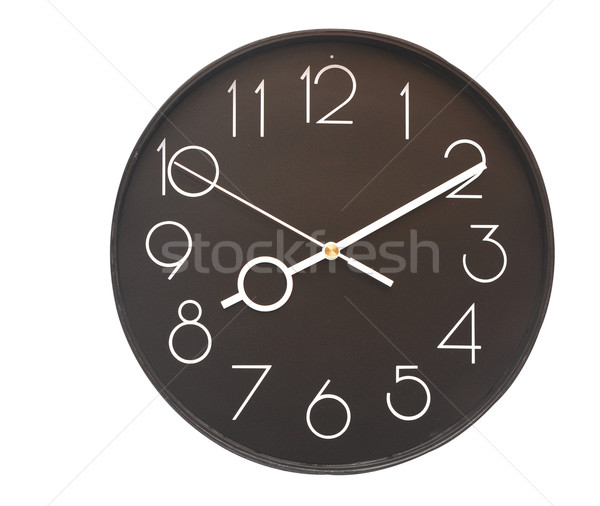 Wand Uhr weiß schwarz modernen Alarm Stock foto © inxti