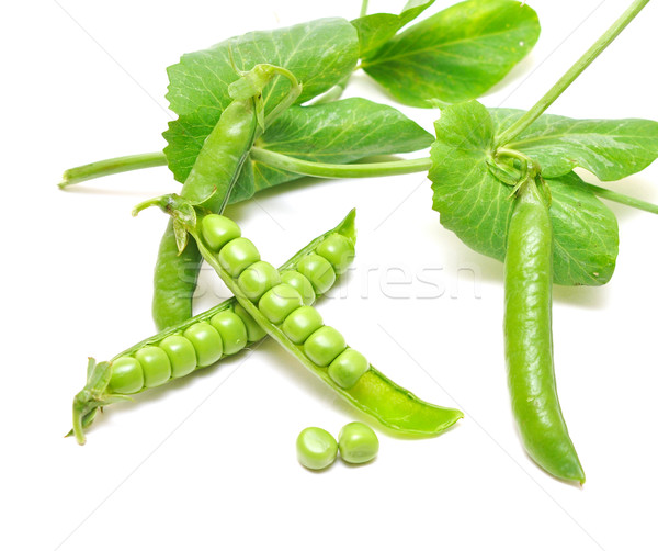 Fresh green peas Stock photo © inxti