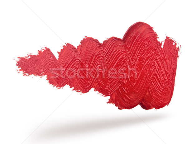 Abstract red wave brush stroke Stock photo © inxti