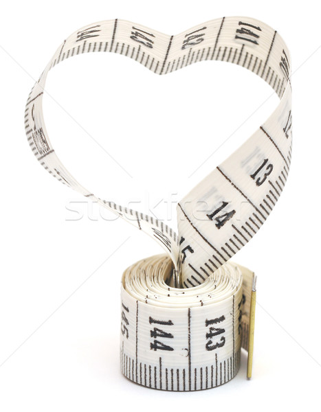 Measuring tape looking as heart Stock photo © inxti