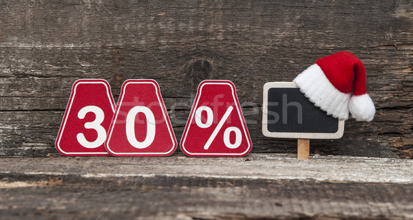 Stockfoto: Korting · christmas · dertig · procent · teken · business