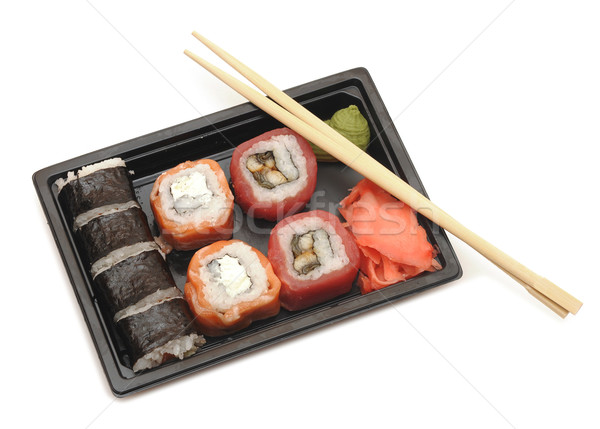 Stok fotoğraf: Sushi · geleneksel · japon · gıda · gıda · balık · restoran