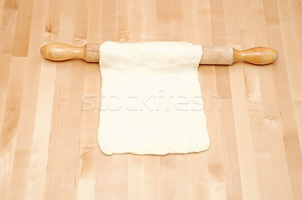 Dough with rolling pin Stock photo © inxti