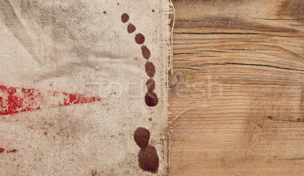 Textura pano de saco madeira velha papel madeira retro Foto stock © inxti