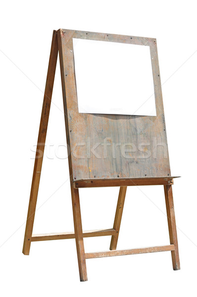 Paper on a easel isolated on a white backgrounds  Stock photo © inxti