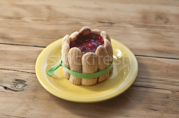 Mooie vintage houten voedsel cake Stockfoto © inxti