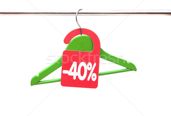 Coat hanger with discount tag Stock photo © inxti