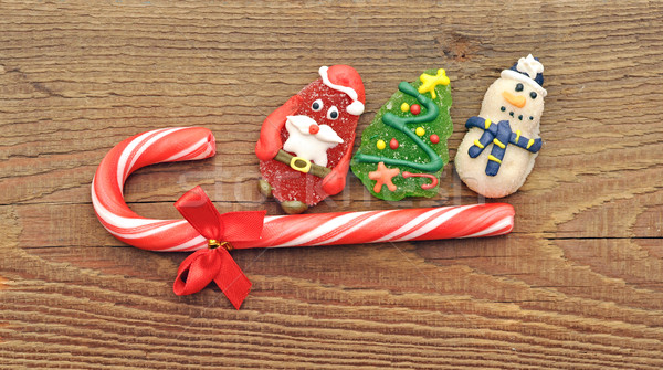 Natal doce brinquedo madeira comida Foto stock © inxti