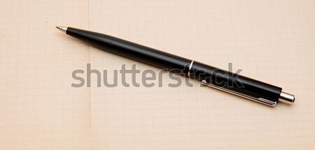 Briefbogen Stift Büro Notebook schwarz sauber Stock foto © inxti