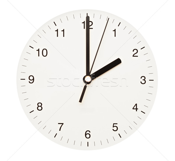 [[stock_photo]]: Isolé · blanche · temps · visage · horloge