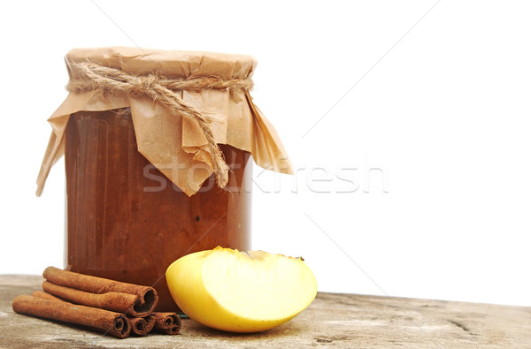 Stock photo: Apple jam with spices