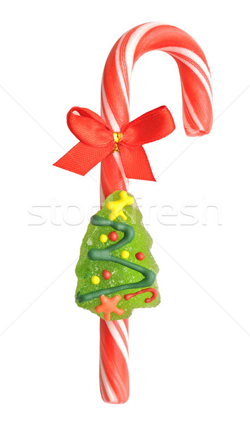Christmas candy cane isolated on white  Stock photo © inxti