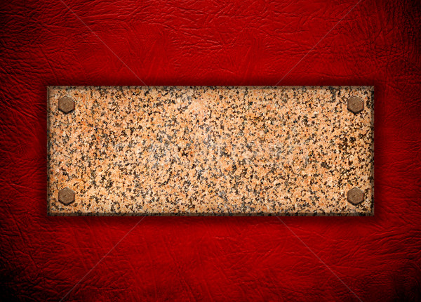 granite stone on red wall  Stock photo © inxti