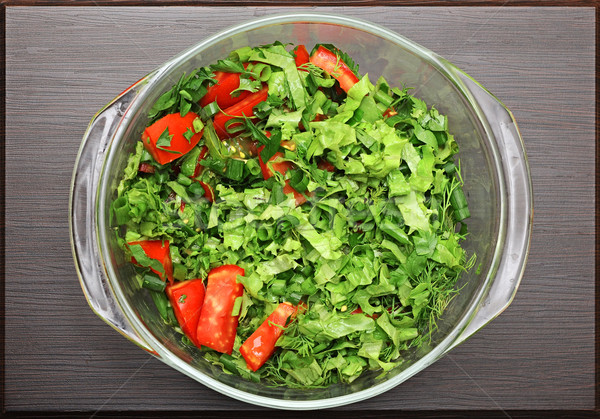 close-up fresh vegetable salad Stock photo © inxti