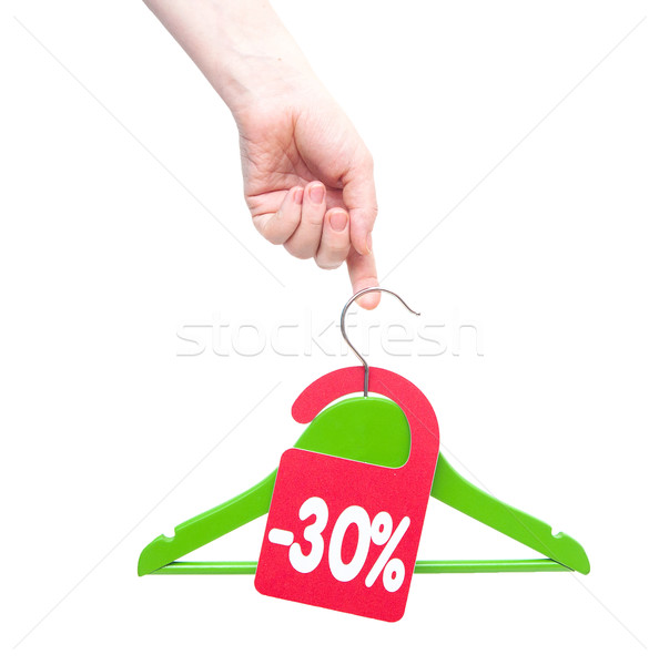 discount tag in hand a woman Stock photo © inxti