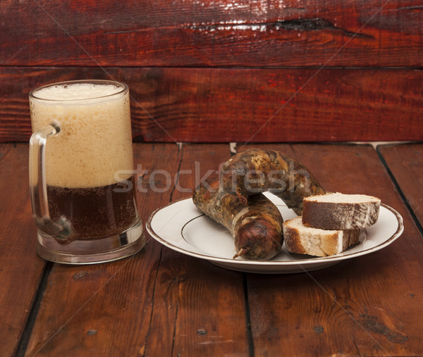 Grilled sausages Stock photo © inxti
