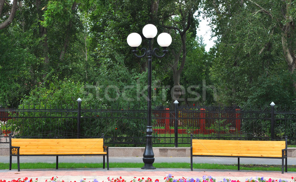 Summer day in public city park Stock photo © inxti