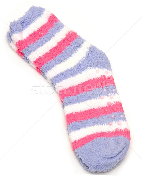 Bright striped socks isolated on white  Stock photo © inxti