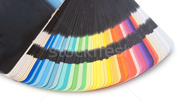 Color guide spectrum swatch samples rainbow on white background  Stock photo © inxti