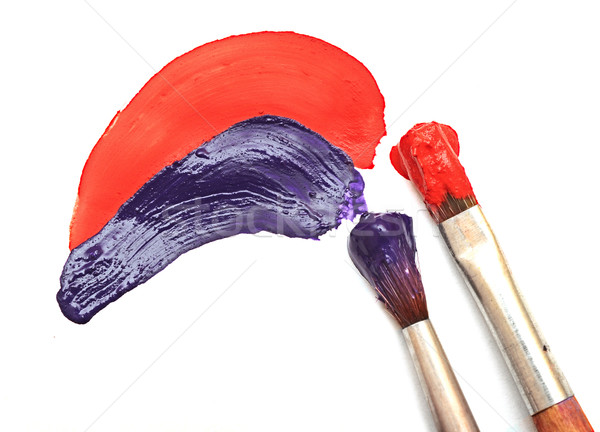 Cepillo pintura cero petróleo color estudio Foto stock © inxti
