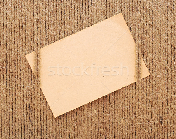 old paper sheet on rope background. space for your text Stock photo © inxti