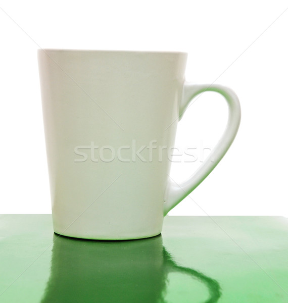 Stock photo: white mug isolated on a white background 