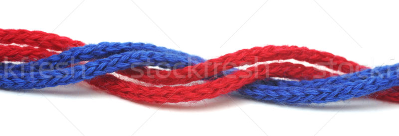 red and blue synthetic ropes Stock photo © inxti