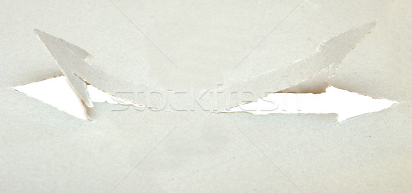 arrow cut into the cardboard Stock photo © inxti