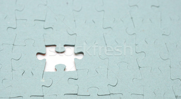 Szürke puzzle hiányzó darab papír megbeszélés Stock fotó © inxti