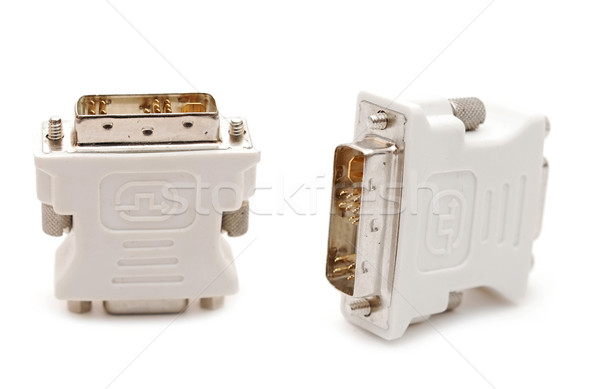 Cable adapter. Isolated on white background  Stock photo © inxti