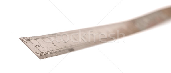 Metal ruler isolated on white background Stock photo © inxti