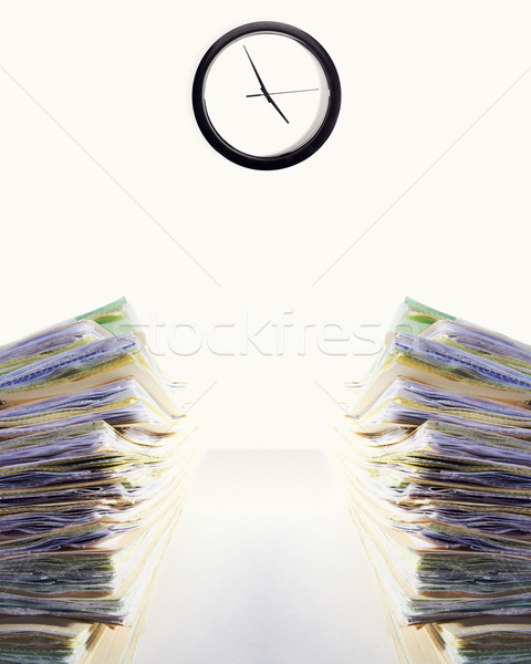 Niet voorraad afbeelding twee papierwerk bureau Stockfoto © iodrakon