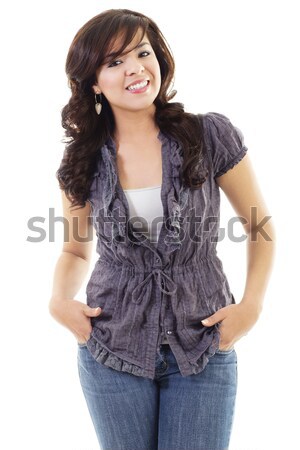 Casual young woman Stock photo © iodrakon