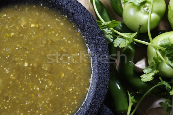 Salsa verde Stock photo © iodrakon