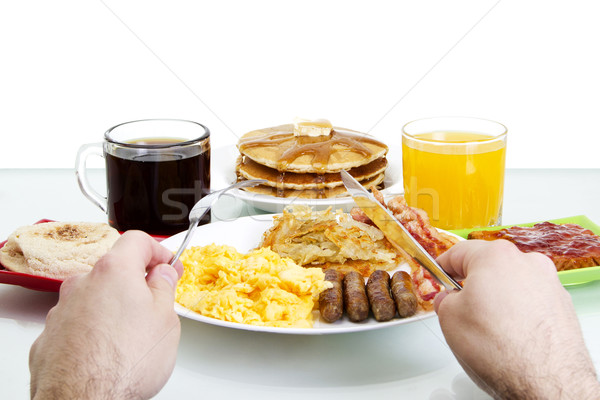 Breakfast POV Stock photo © iodrakon