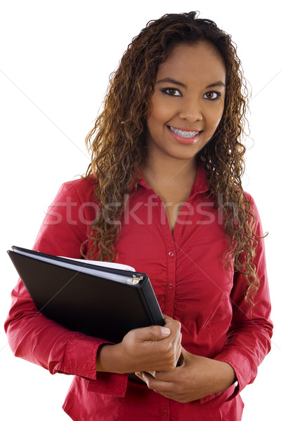 Estudante estoque imagem feminino branco mulher Foto stock © iodrakon