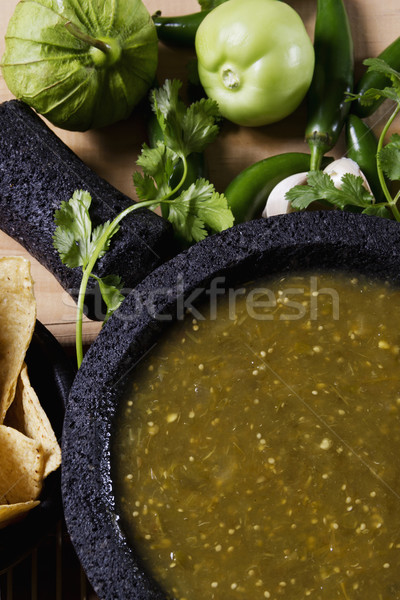 Salsa verde Stock photo © iodrakon