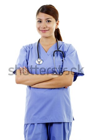 Female healthcare worker Stock photo © iodrakon