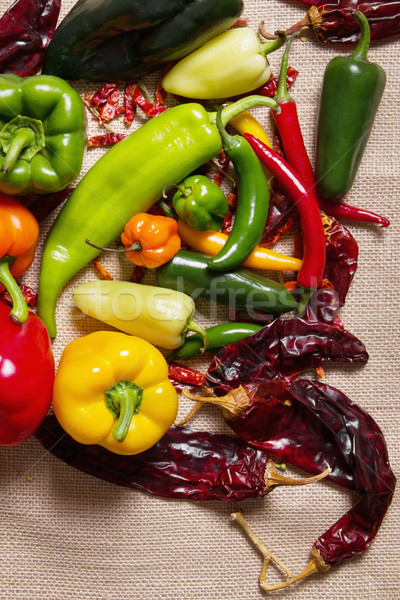Chilli pepper still life Stock photo © iodrakon