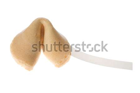 Fortune Cookie isolated on white Stock photo © iodrakon