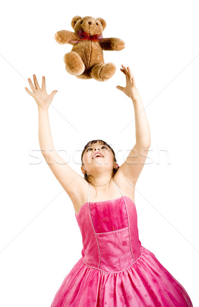 Girl Having fun Stock photo © iodrakon