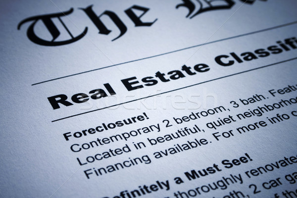 Real Estate ads on Newspaper Stock photo © iodrakon