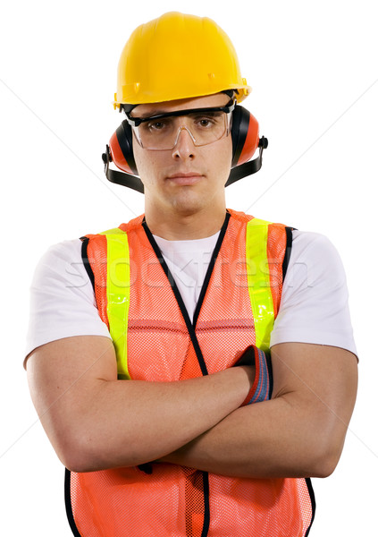Construction worker Stock photo © iodrakon