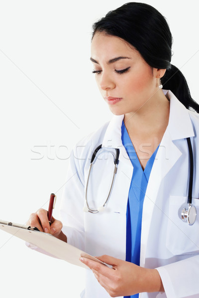 Femminile medico stock immagine iscritto paziente Foto d'archivio © iodrakon