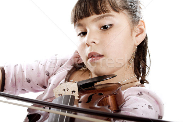 Сток-фото: молодые · скрипки · студент · выстрел · девушки · играет
