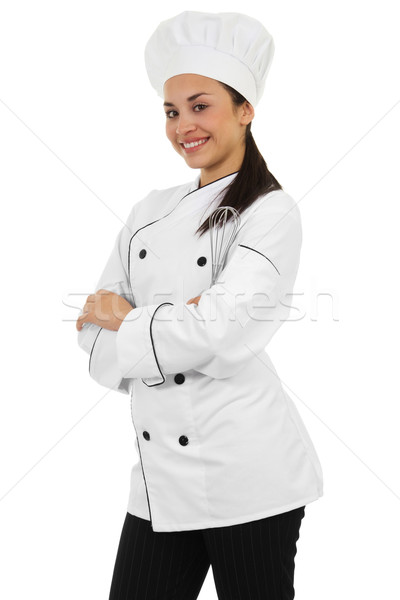 Female Chef  Stock photo © iodrakon