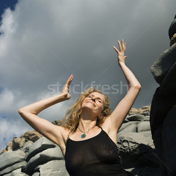 Carefree woman. Stock photo © iofoto