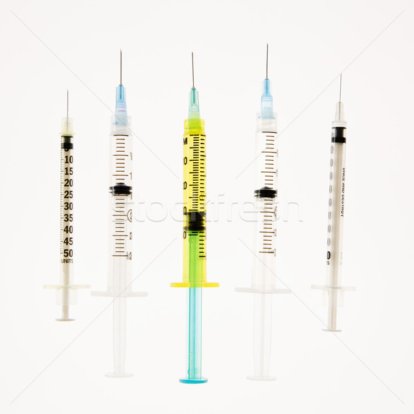 Stock photo: Several needles.