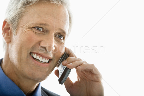 Man on cell phone. Stock photo © iofoto